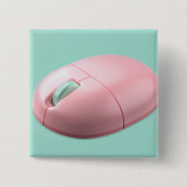 Rosa Wireless-Computer-Maus Button (Vorderseite)