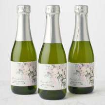 Rosa Wisteria Bouquet Mini mit errötendem Bogen