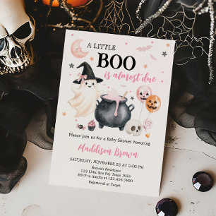 Rosa Witch Ghost Little Boo Baby Dusche Einladung