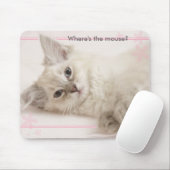 Rosa, wo die Maus ist? Mousepad (Mit Mouse)