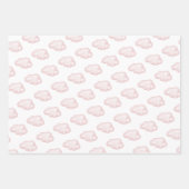 Rosa Wolke 9 Teddybär Mädchen Dusche Geschenkpapier Set (Vorderseite 2)