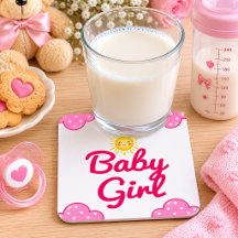 rosa Wolken-Baby-Mädchen-Party