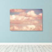 Rosa Wolken & Blue Sky Nature Triptych Leinwanddruck (Insitu (Holzboden))