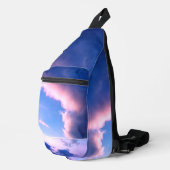 Rosa Wolken Crossbody Bag (Rechte Ecke)