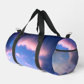 Rosa Wolken Duffle Bag (Rechte Ecke)