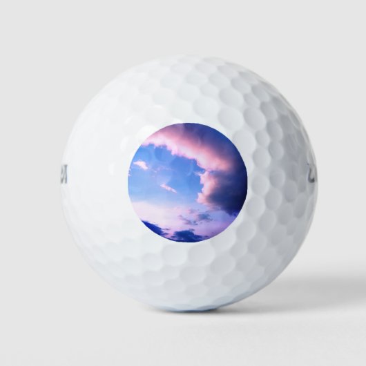 Rosa Wolken Golfball (Vorderseite)