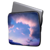 Rosa Wolken Laptopschutzhülle (Vorderseite Links)
