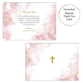 Rosa Wolken Orthodoxe Taufe Dankeskarte