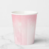 Rosa Wolken Party Pappbecher (Links)