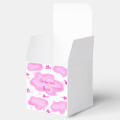 Rosa Wolken pastellfarbene Sterne Bräunungsmädchen Geschenkschachtel (Geöffnet)