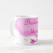 Rosa Wolken pastellfarbene Sterne Bräunungsmädchen Kaffeetasse (Vorderseite Links)