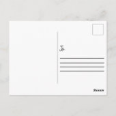 Rosa Wolken Postkarte (Rückseite)