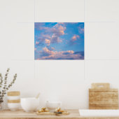 Rosa Wolken - Rimini, Italien Poster (Küche)