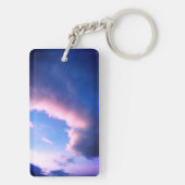 Rosa Wolken Schlüsselanhänger (Rückseite)