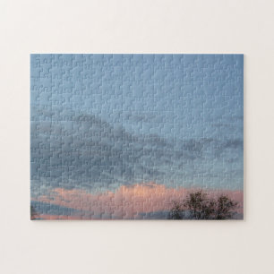 Rosa Wolken Sunset Puzzle