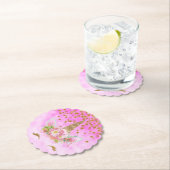 Rosa Wolken und Goldstars Einhorn Untersetzer (Vor Ort)