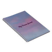 Rosa Wolken und Stars Dream Journal Notizblock (Rechte Seite)