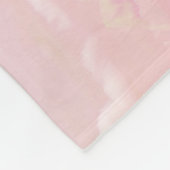 Rosa Wolken Wasserfarbe: strahlender Himmel. Fleecedecke (Ecke)