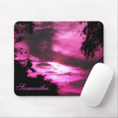 Rosa Wolkendecke Mousepad (Mit Mouse)