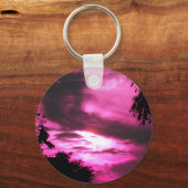 Rosa Wolkendecke Schlüsselanhänger (Vorderseite)