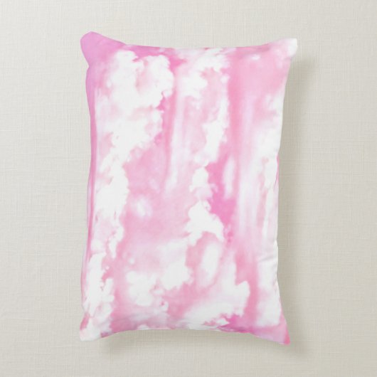 Rosa Wolkendekoration - fertig zum Anpassen Dekokissen (Rückseite(Vertikal))