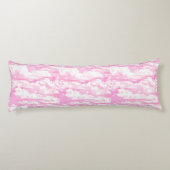 Rosa Wolkendekoration - fertig zum Anpassen Seitenschläferkissen (Rückseite)