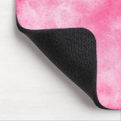 Rosa Wolkeneffekt Mausmatte Mousepad (Ecke)