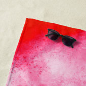Rosa Wolkeneffekt Strandtuch (Beispiel)