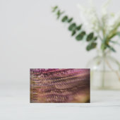 Rosa Wolle-Visitenkarten Visitenkarte (Stehend Vorderseite)