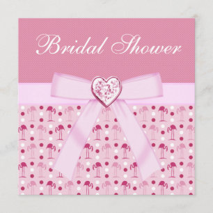 Rosa Wonderland Flamingos Brautparty Einladung