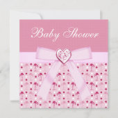 Rosa Wonderland Flamingos Kinderdusche Invites Einladung (Vorderseite)