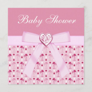 Rosa Wonderland Flamingos Kinderdusche Invites Einladung