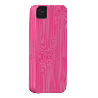 rosa Woodgrain Case-Mate iPhone 4 Hülle