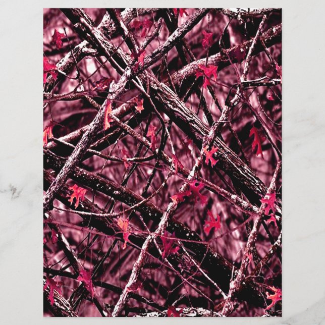 Rosa Woodland-Camouflage (Vorderseite)