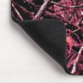 Rosa Woodland-Camouflage Mousepad (Ecke)