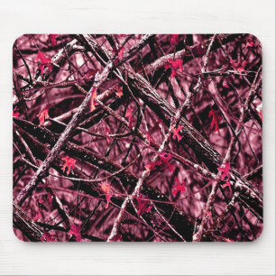 Rosa Woodland-Camouflage Mousepad
