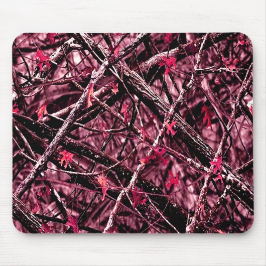 Rosa Woodland-Camouflage Mousepad (Vorne)