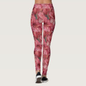 Rosa Workoutwear Amaryllis Ästhetik Muttertag Leggings (Rückseite)