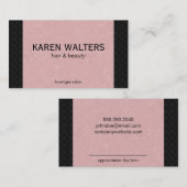 Rosa & Woven (Terminkarte) Terminkarte (Vorne/Hinten)