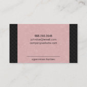 Rosa & Woven (Terminkarte) Terminkarte (Rückseite)