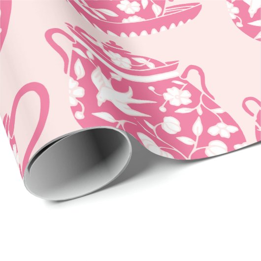 Rosa Wrapper Geschenkpapier (Rolleneckpunkt)