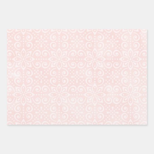 Rosa Wrapping Paper Sheets Geschenkpapier Set (Vorderseite 2)