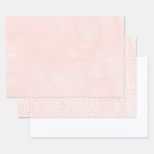 Rosa Wrapping Paper Sheets Geschenkpapier Set (Set)