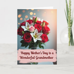 Rosa Wunderbare Mutter Karte