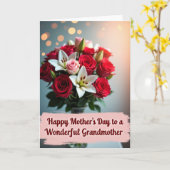 Rosa Wunderbare Mutter Karte (Gelbe Blume)