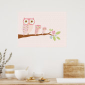 Rosa Würfel in einer Row-Leinwand Poster (Küche)