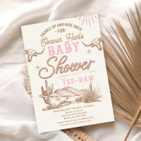 Rosa Wüsten-Wild-West-Western-Mädchen-Baby-Party