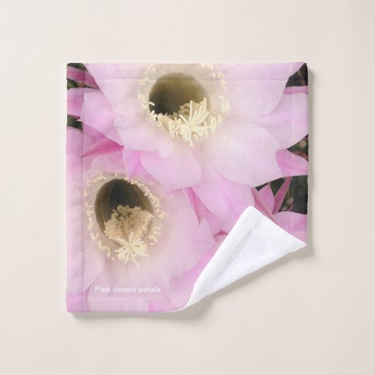 Rosa Wüstenblätter Handtuch Badhandtuch Set (Waschlappen)