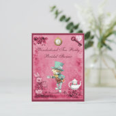 Rosa wütendes einladung (Stehend Vorderseite)