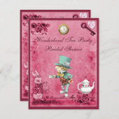 Rosa wütendes einladung (Vorne/Hinten)